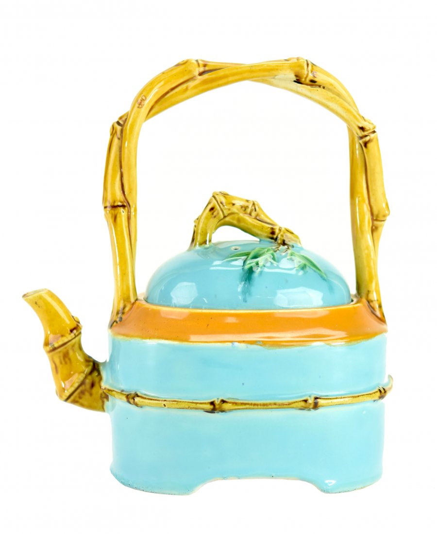 An excellent quality Minton Majolica teapot designed by (1 of 1)