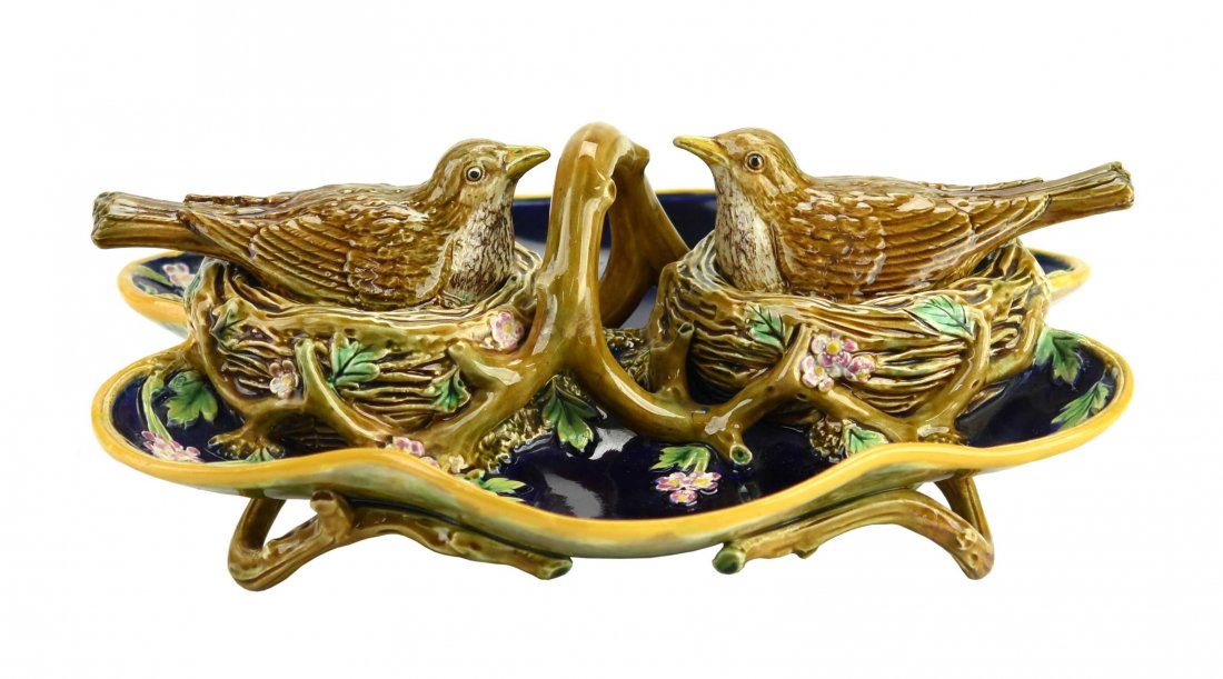 A Rare George Jones Majolica Desk Stand c.1875, modeled (1 of 1)