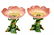 A Pair of Delphin Massier Pansy Compotes c.1880 Signed