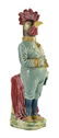 A Rare B&L Gesetzl Gesch Majolica Rooster Footman