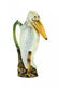 A Saint Clement Majolica Stork Pitcher c.1900 Modeled