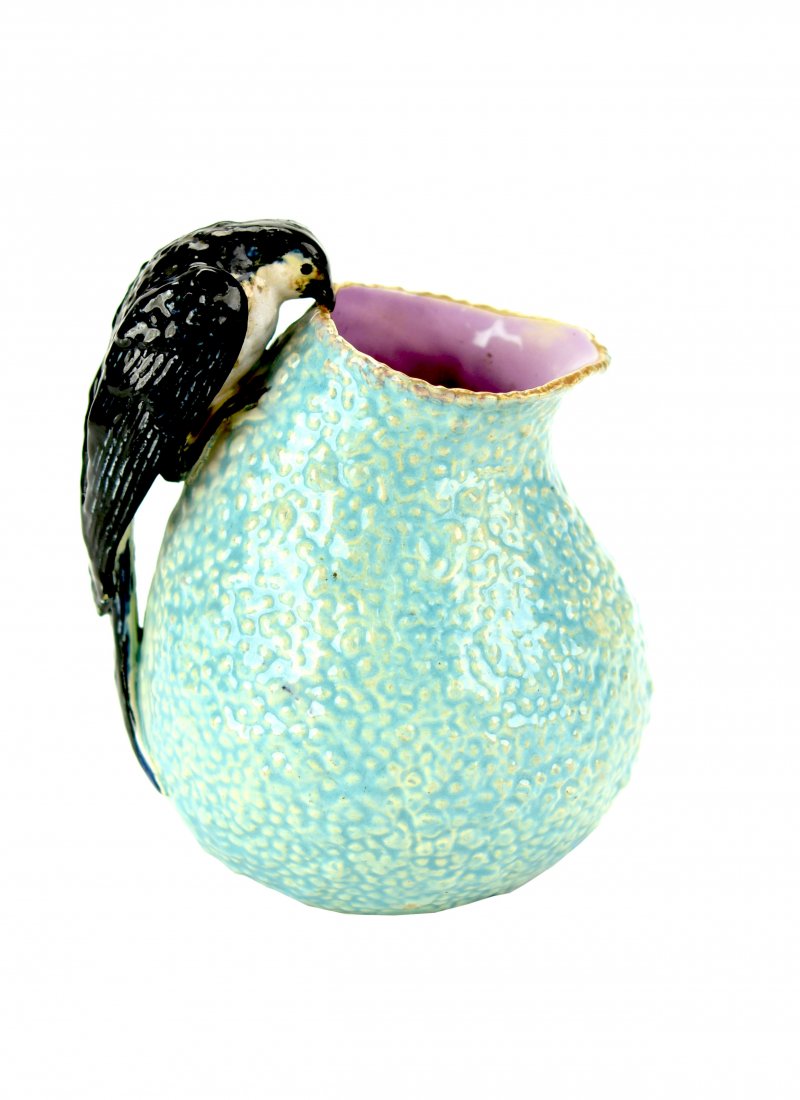 A George Jones Majolica  Swallow Pitcher  c.1875. (1 of 1)
