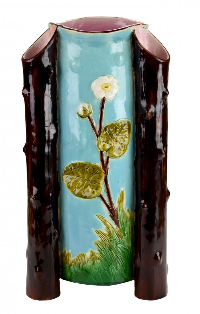 A Very Rare Joseph Holdcroft Majolica Branch and (1 of 1)