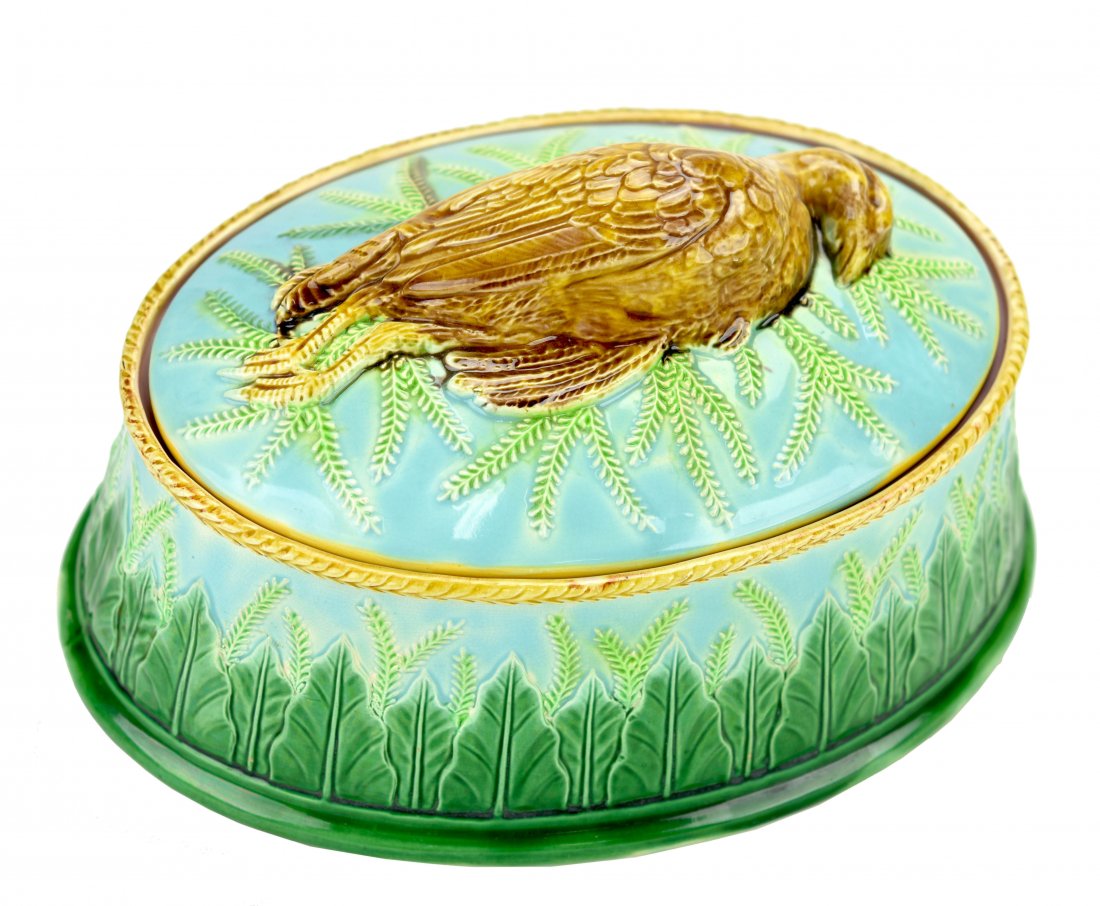 A George Jones Majolica Game Tureen c.1875 Pattern (1 of 1)