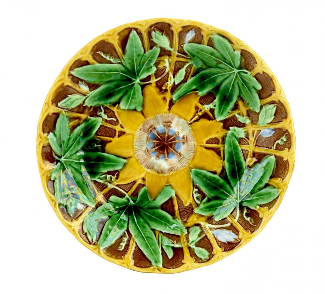 A Rare and Desirable Wedgwood Majolica Passion Flower (1 of 1)