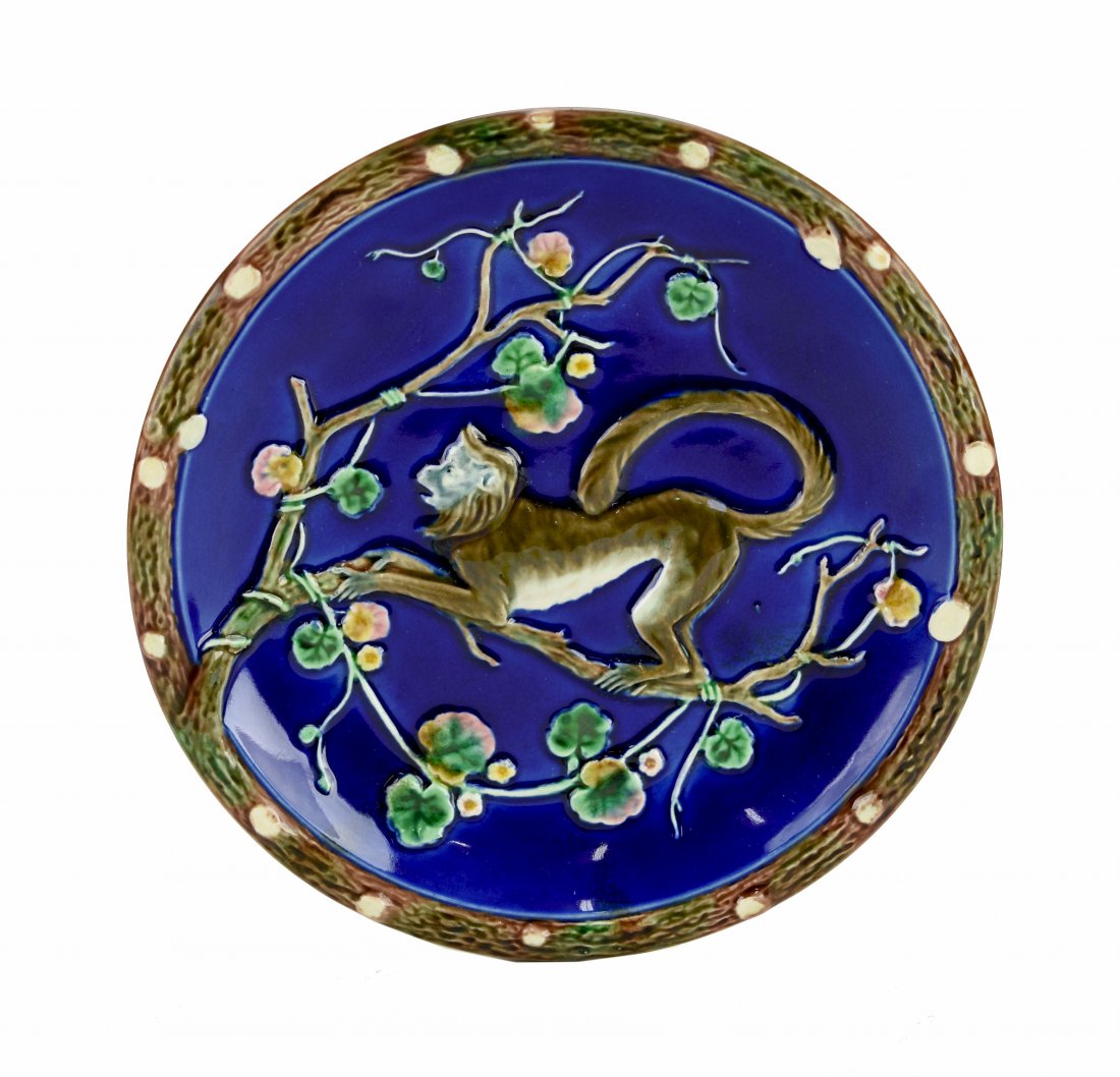 A Very Rare and Desirable Wedgwood Majolica Monkey (1 of 1)