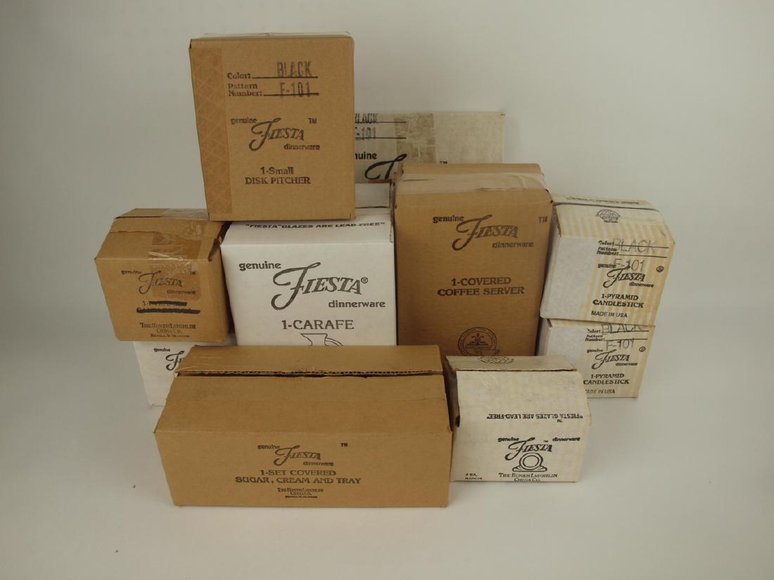 Fiesta Post 86 black lot of 9 pieces, NIB: serving (1 of 1)