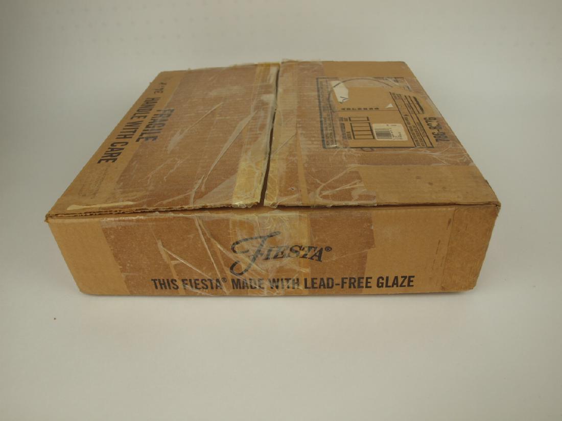 Fiesta Post 86 black plate wall clock, NIB (1 of 1)