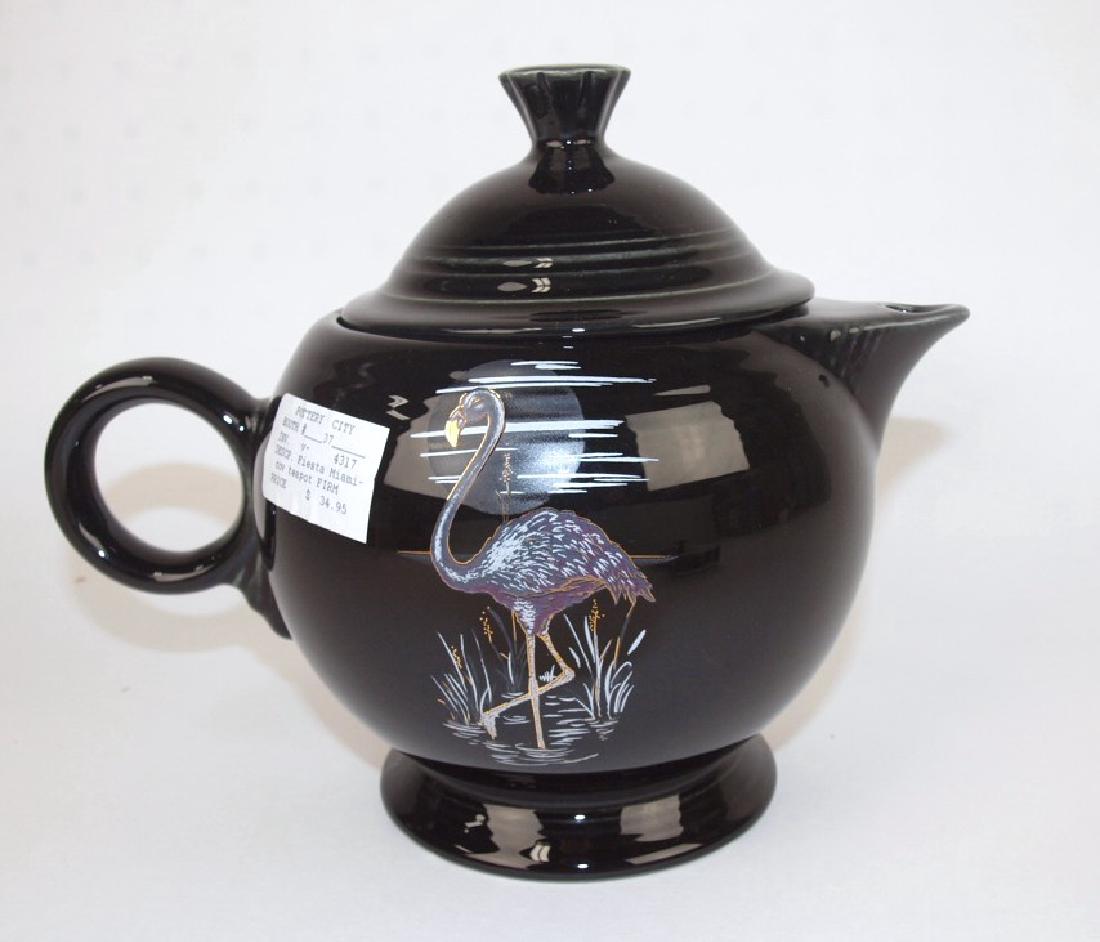 Fiesta Post 86 Moon Over Miami black teapot (1 of 1)