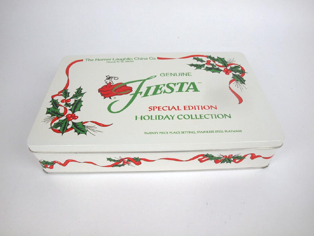 Fiesta Post 86 green Holiday 20 pc silverware set NIB (1 of 1)