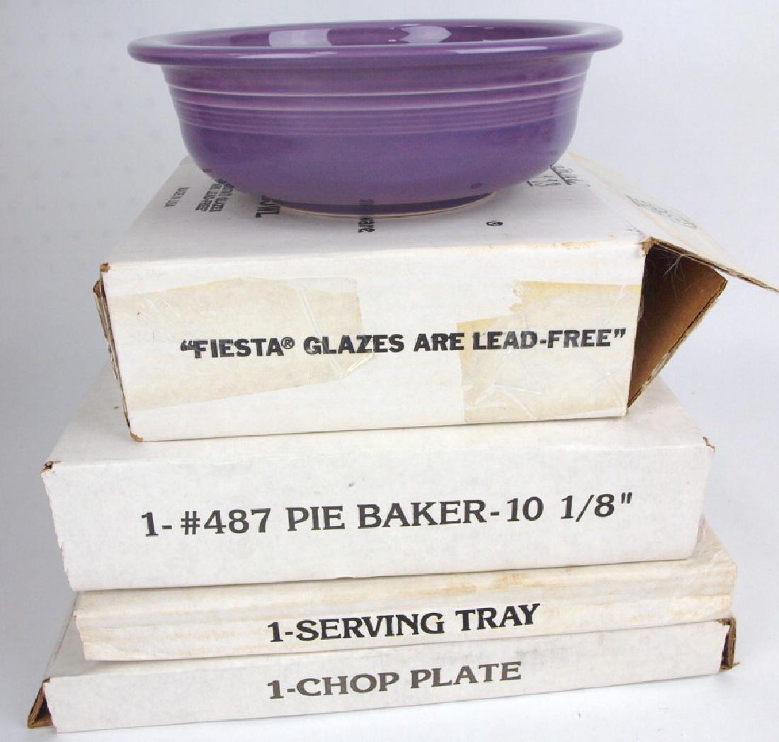 Fiesta Post 86 lilac lot of 4 NIB pieces: serving bowl, (1 of 1)