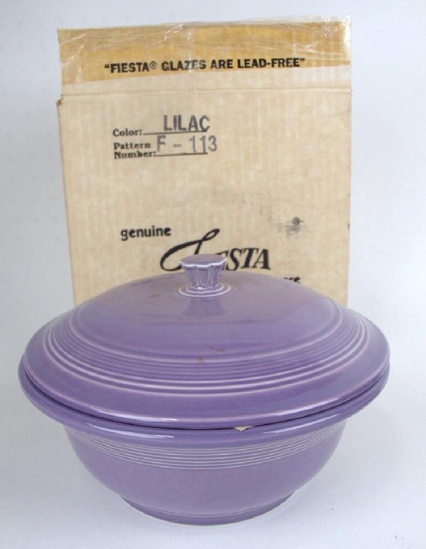 Fiesta Post 86 lilac casserole, NIB (1 of 1)