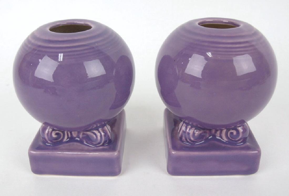 Fiesta Post 86 lilac pair round candle sticks (1 of 1)