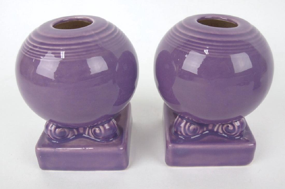 Fiesta Post 86 lilac pair round candle sticks (1 of 1)