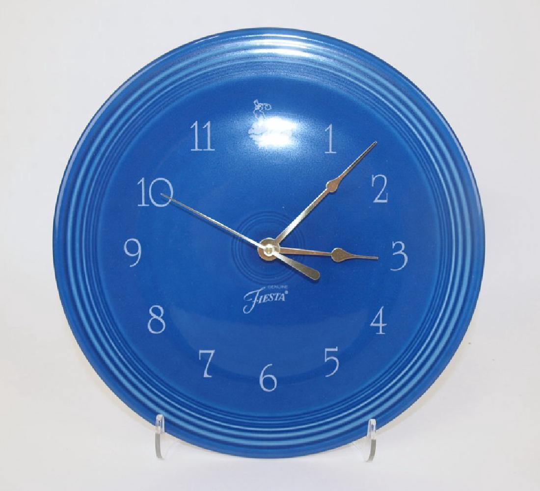Fiesta Post 86 Sapphire plate wall clock, NIB (1 of 1)