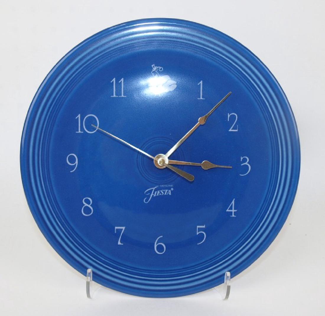 Fiesta Post 86 Sapphire plate wall clock, NIB (1 of 1)