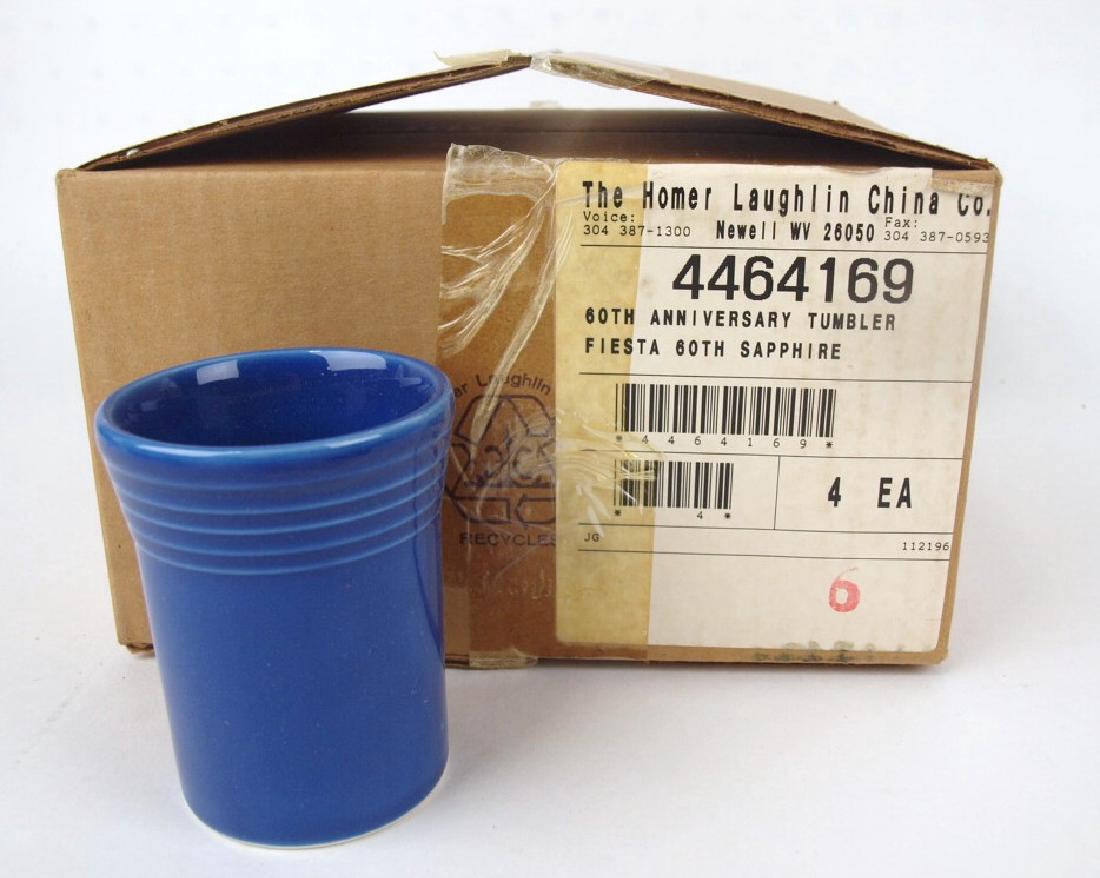 Fiesta Post 86 Sapphire set of 4 tumblers, NIB (1 of 1)