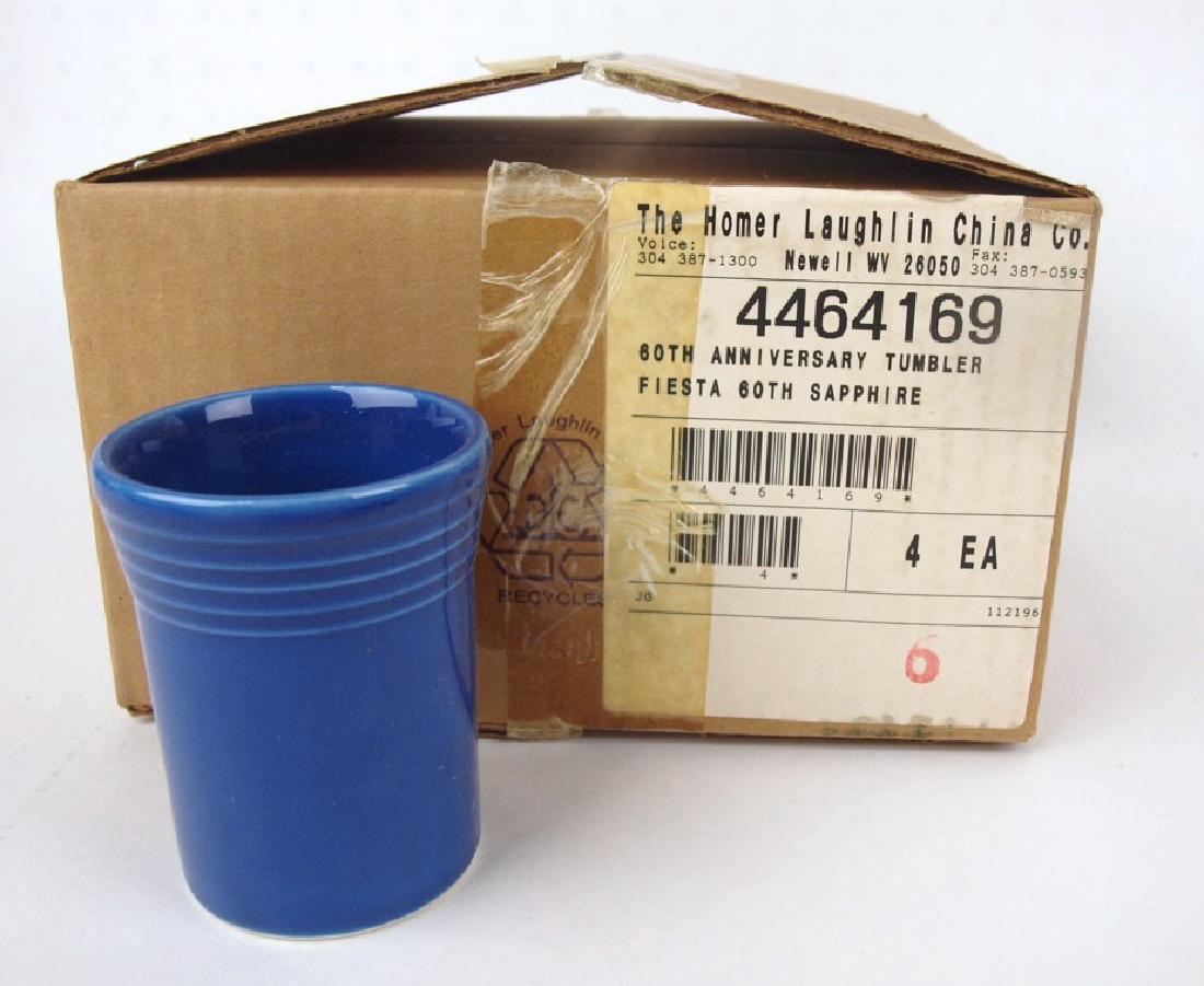 Fiesta Post 86 Sapphire set of 4 tumblers, NIB (1 of 1)