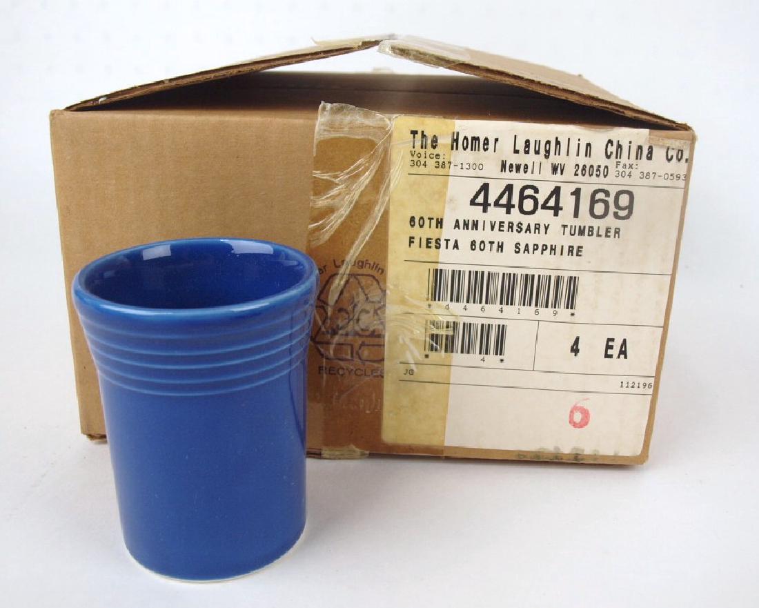 Fiesta Post 86 Sapphire set of 4 tumblers, NIB (1 of 1)