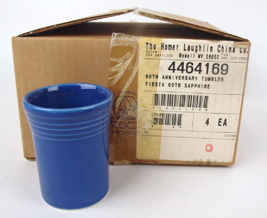 Fiesta Post 86 Sapphire set of 4 tumblers, NIB (1 of 1)