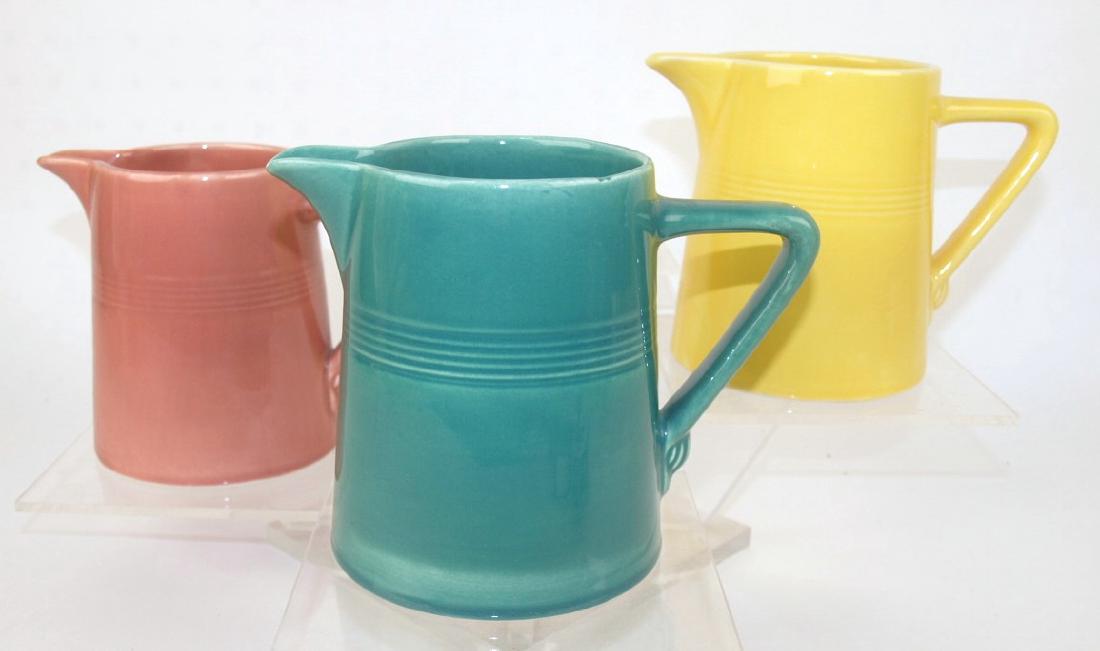 Fiesta Harlequin 22 oz. jug group: rose, yellow, & (1 of 1)