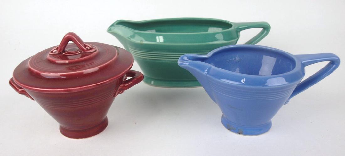 Fiesta Harlequin group: spruce green sauce boat, maroon (1 of 1)