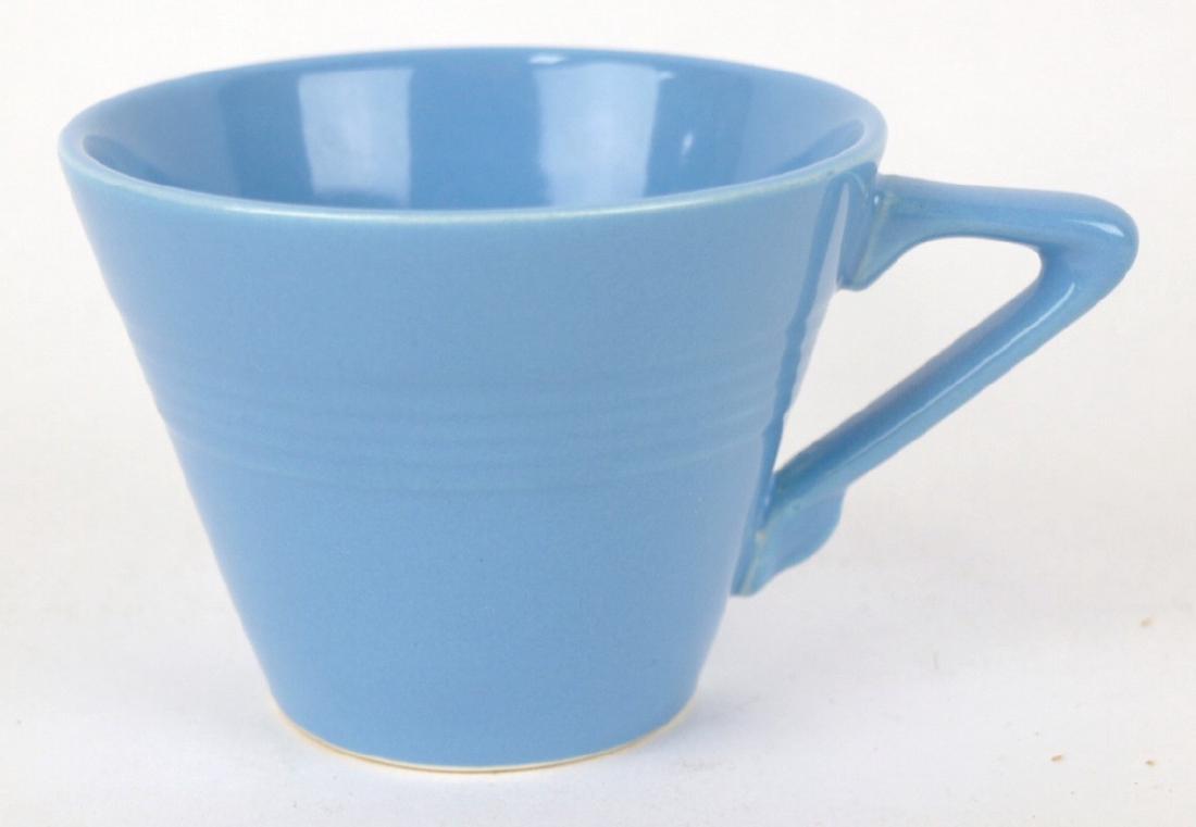 Fiesta Harlequin teacup in RARE trial color skytone (1 of 1)