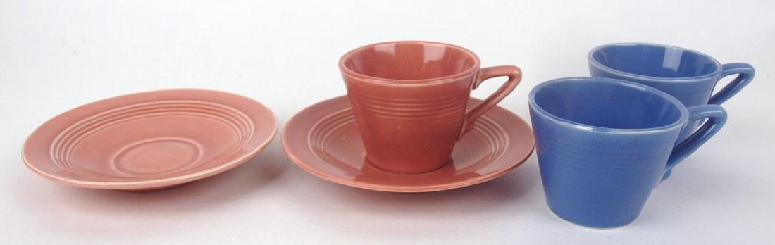 Fiesta Harlequin demitasse group: rose cup & saucer, 2 (1 of 1)
