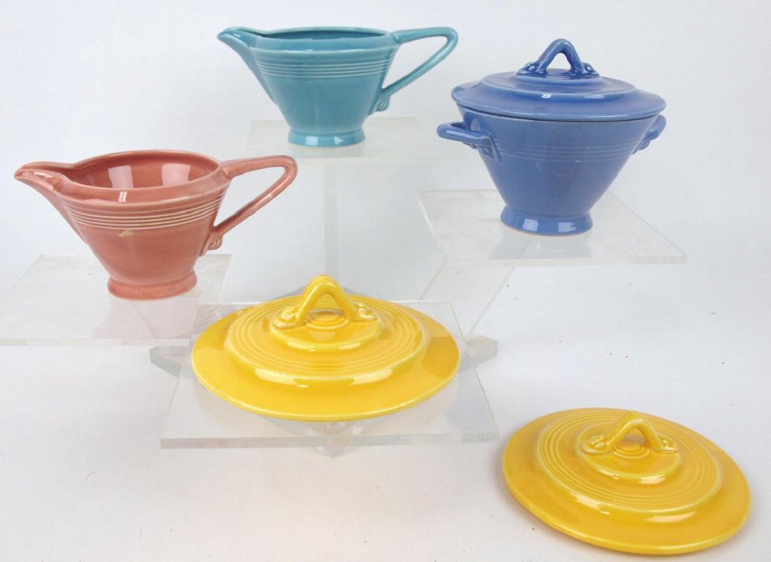 Fiesta Harlequin cream & sugar group: 2-creamers, (1 of 1)