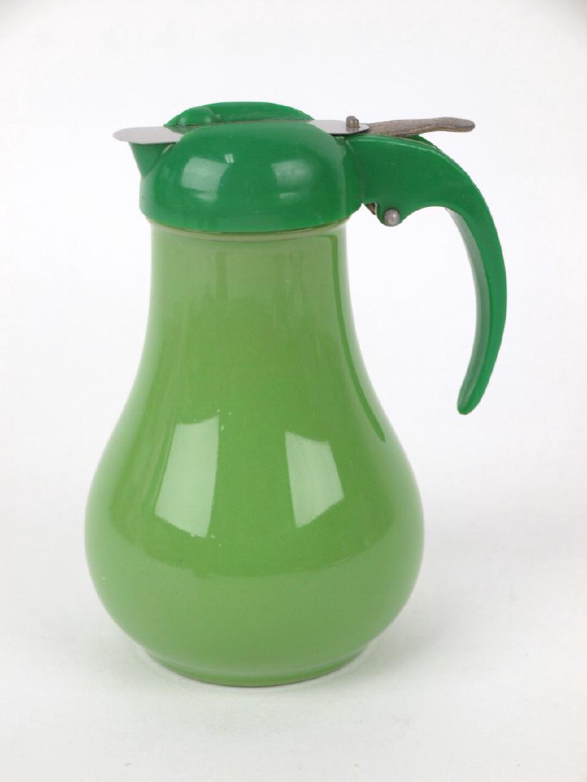 Drip cut Fiesta style syrup pitcher, medium green (1 of 1)