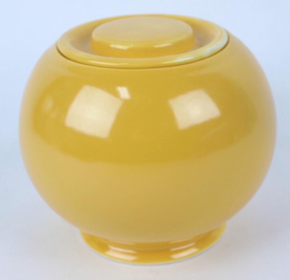 Fiesta Kitchen Kraft small covered jar, yellow (1 of 1)