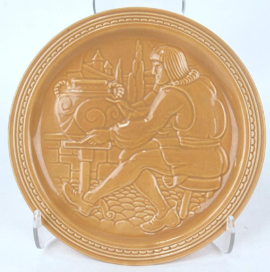 Fiesta 1939 World's Fair potter decorating vase plate, (1 of 1)