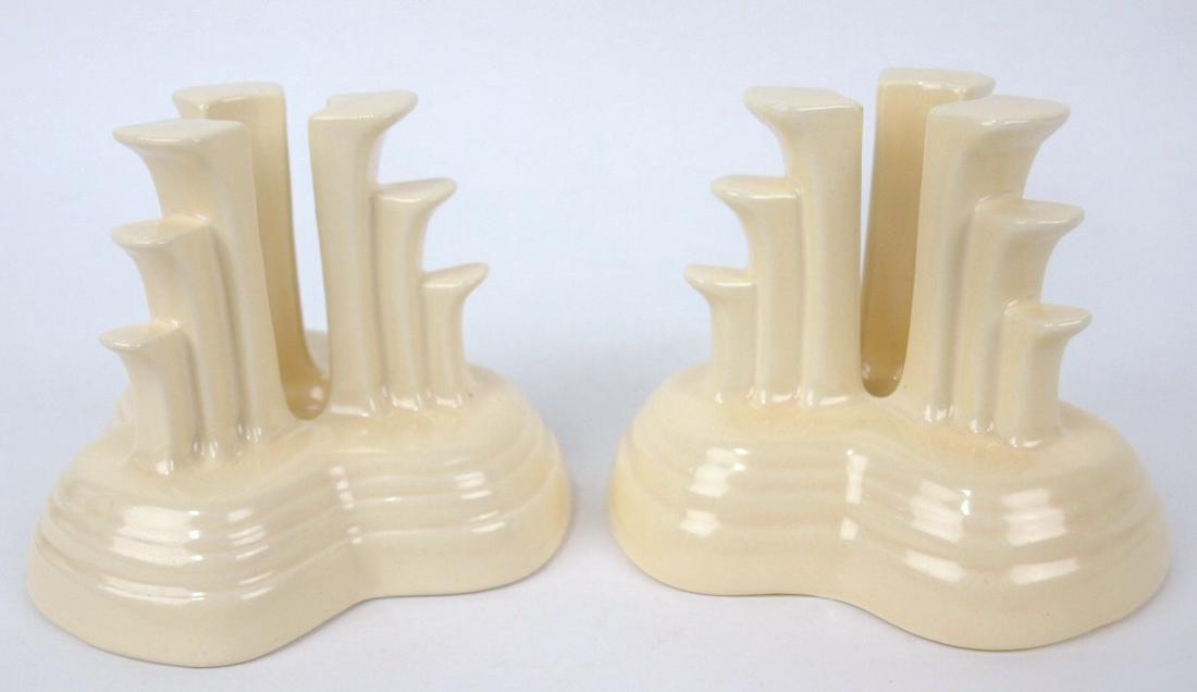 Fiesta tripod candle holder, pair, ivory (1 of 1)
