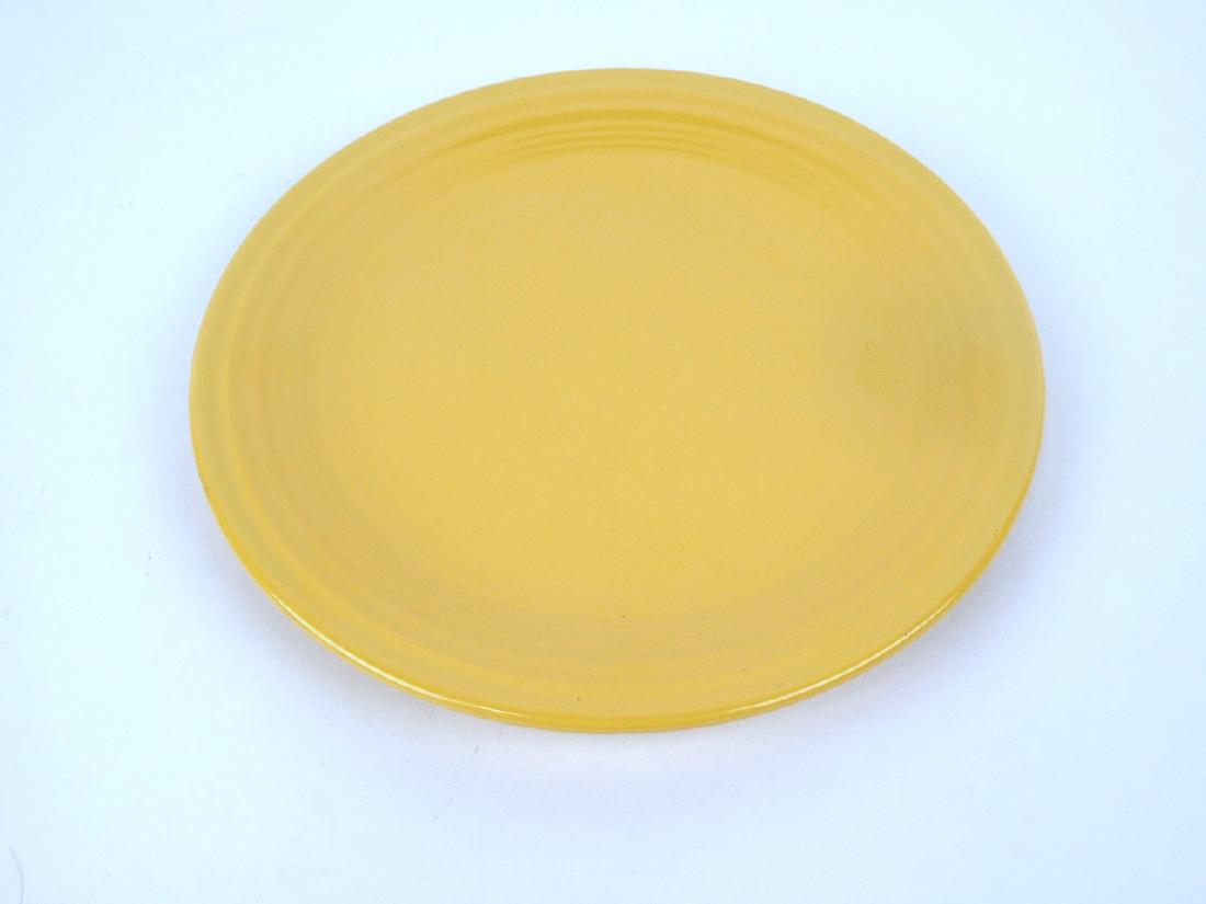 Fiesta 9" trial plate, RARE, yellow, #1288 (1 of 2)