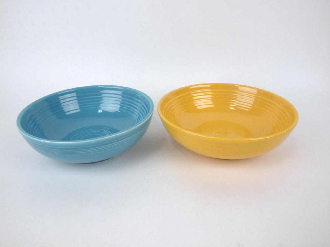 Fiesta individual salad bowl group, turquoise & yellow (1 of 1)