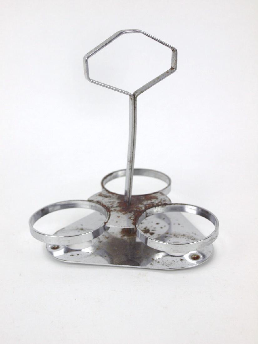 Fiesta chrome go-along triple mustard holder, rust (1 of 2)