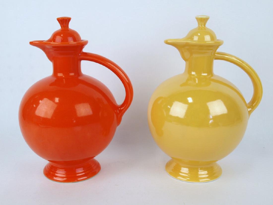 Fiesta water carafe group: red, yellow (nicks) (1 of 1)