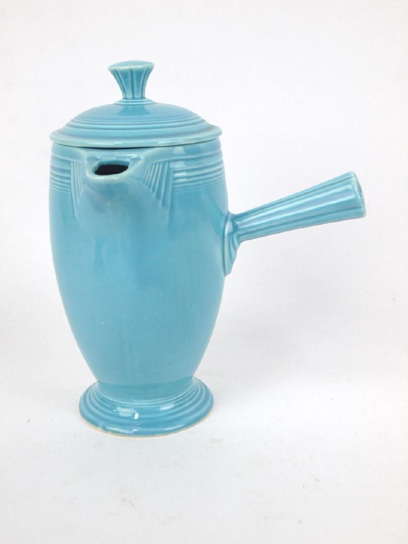Fiesta demitasse coffee pot, turquoise (1 of 1)