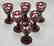 Egermann Liqueur Glasses | Bohmeian Glass | 6 Vessels - 2