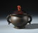 A Fine Chinese Silver Inlaid Bronze Censer and Cover