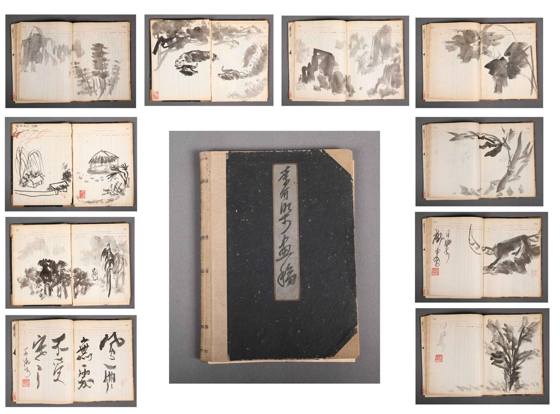 A Fine Chinese Hand-drawn Painting Manuscript Signed By (1 of 13)
