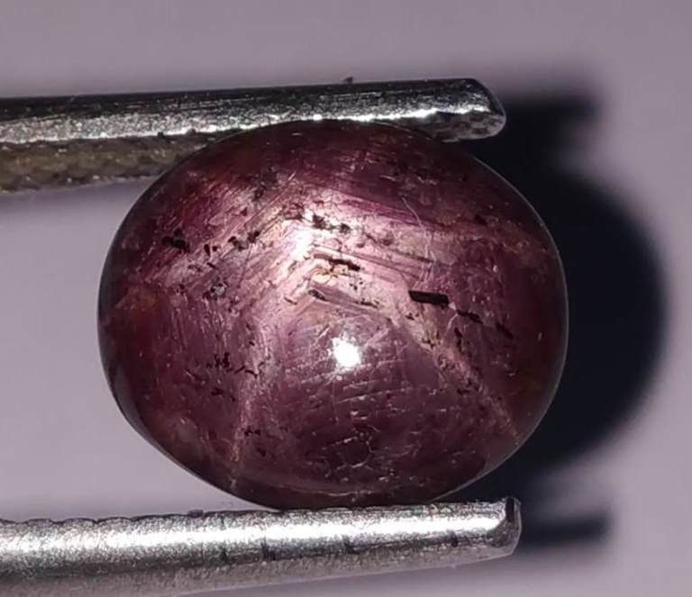 5.05 ct Natural Oval African Star Ruby (1 of 1)