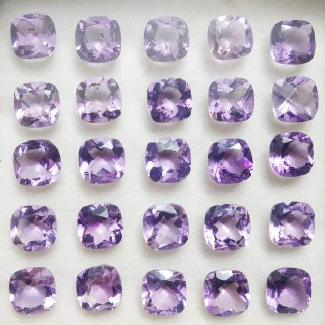 33.15 ct Natural Purple Square Cut Amethyst Lot (1 of 1)
