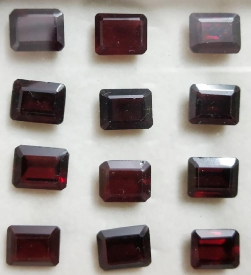 38.32 ct Emerald Cut Natural Garnet Wholesale Lot (1 of 1)