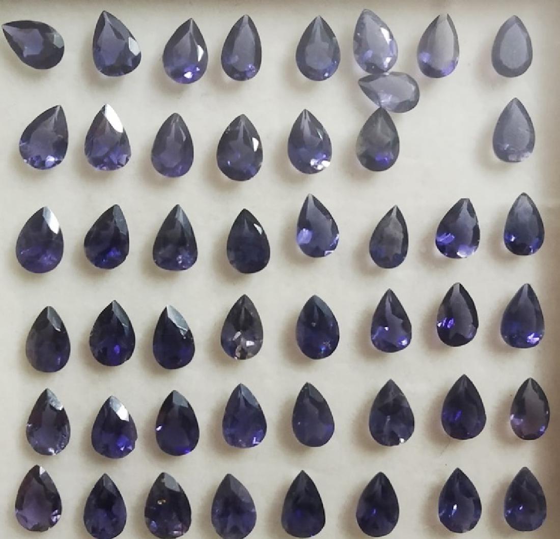 15.75 ct Pear Cut Natural Iolite Whoelsale Lot (1 of 1)