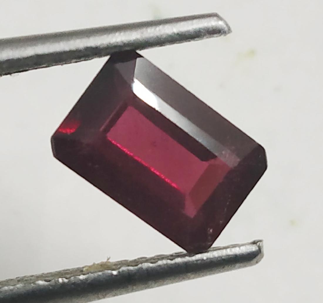 1.73 ct Emerald Cut Natural Hessonite Garnet: MM SIZE = 8.15 x 5.60 x 3.32