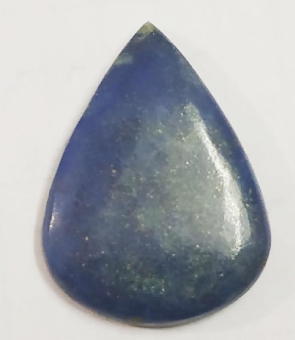 29 ct Natural Pear Shape Lapis Lazuli Gemstone: Natural Pear Shape Lapis Lazuli Gemstone~~MM Size 31 x 23 x 5~~