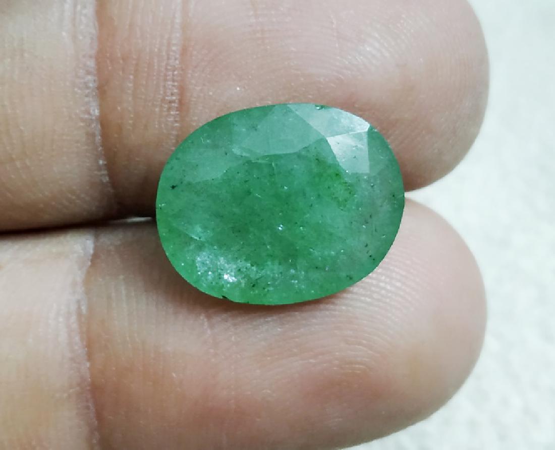 7.01 Oval Green Beryl: MM SIZE =15.15 x 12.19 x 5.10