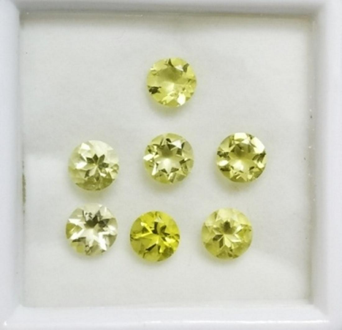 5.42 ct Natural Round Faceted cut Yellow Topaz: Natural Round Faceted cut Yellow Topaz~~MM Size 6 x 6 x 3~~~