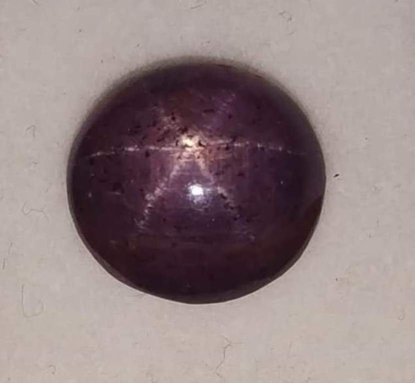 11.96 ct Natural Oval Star Ruby (1 of 1)